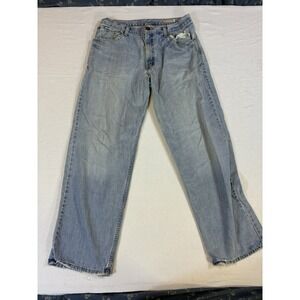 Levi's SilverTab Baggy‎ Jeans Men's 33x32 Light Wash Denim 90s Vintage Y2K